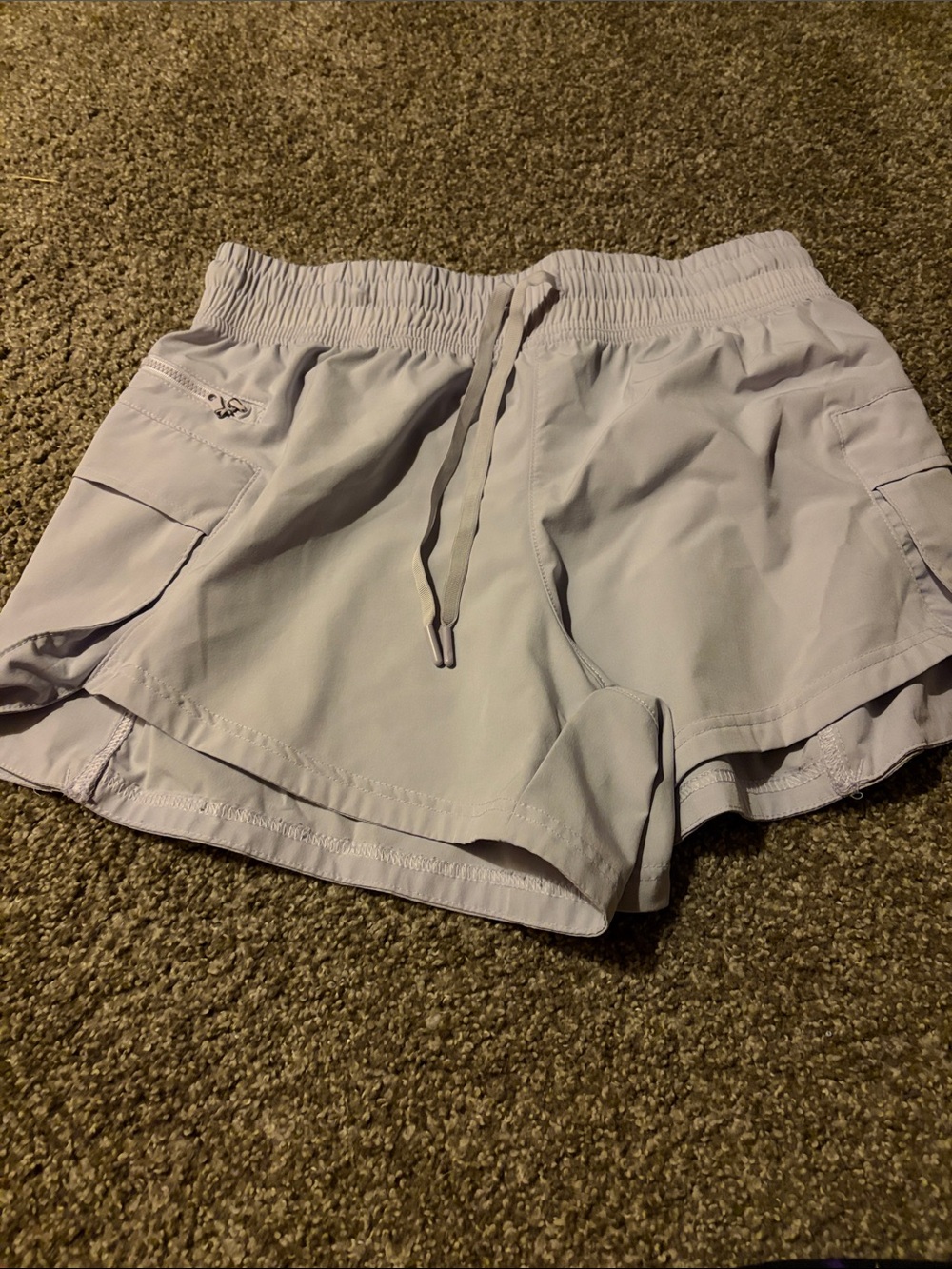 Avia Light Lavender Athletic Drawstring Shorts